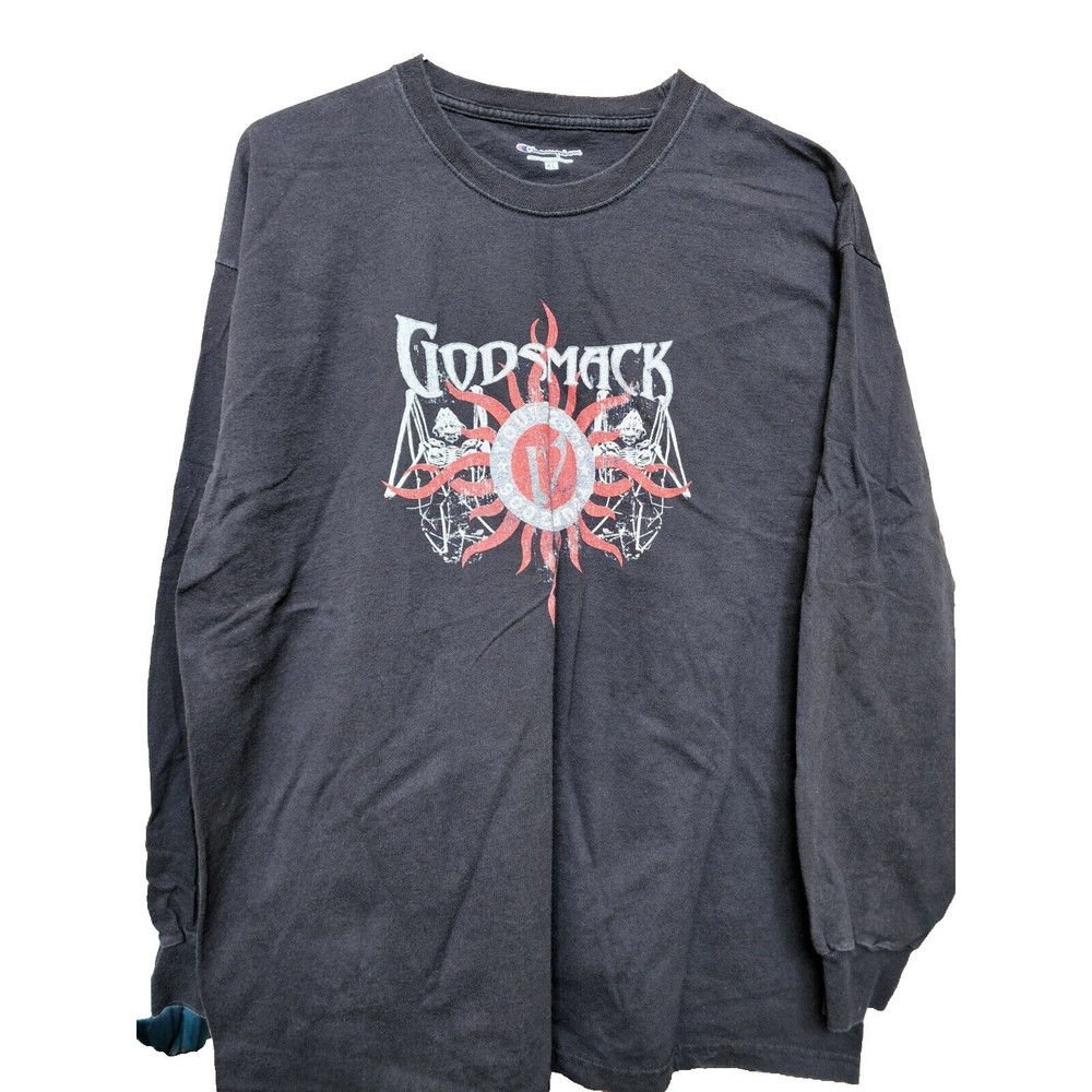 Godsmack 2006 Xmas Khaos Vintage Tour T-Shirt Miami Black Xl 2 Sided